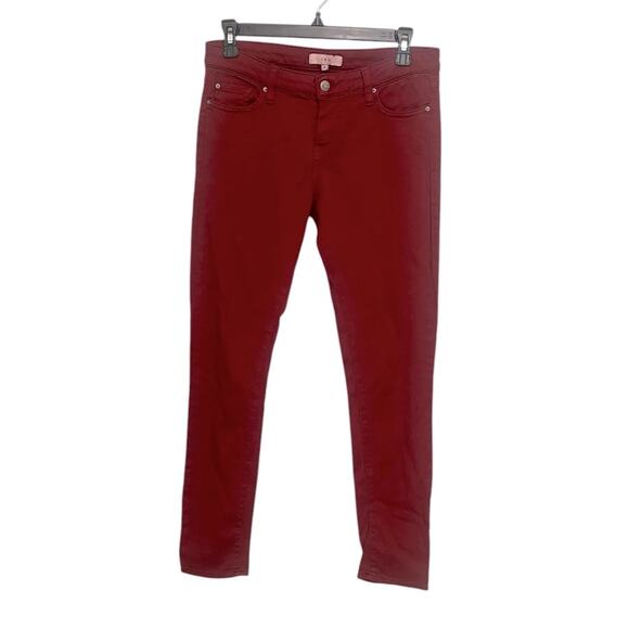 IRO Jarod Adjuste Cardinal Red 5 Pocket Skinny‎ Jeans Women’s Size 28 - Picture 1 of 8